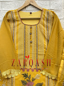 Zarqash Z 215 B Fox Georgette Embroidered Worked Readymade Pakistani Suits