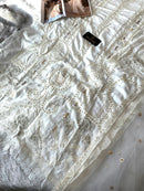 Ziaaz Designs Code 239 Cambric Cotton Embroidered Moti Sequins Work Pakistani Suits