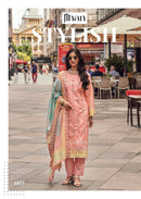 Jihan Bin Saeed 3518 Pure Lawn Print With Exclusive Heavy Self Embroidery Worked Pakistani Suits