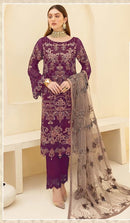 Zarqash 3011 D Georgette Heavy Embroidered Worked Pakistani Suits