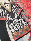 YD 011 Heavy Muslim Cotton Digital Print Embroidery Work Real Mirror Handwork Pakistani Suits