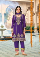 Eba Lifestyle Gazal Heavy Chinon With Emboidery Work Stylish Readymade Suits