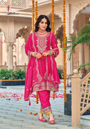 Eba Lifestyle Gazal Heavy Chinon With Emboidery Work Stylish Readymade Suits