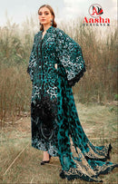 Aasha 1146 B Pure Cotton With Print With Exclusive Patch Work Emboridery Work Pakistani Suits