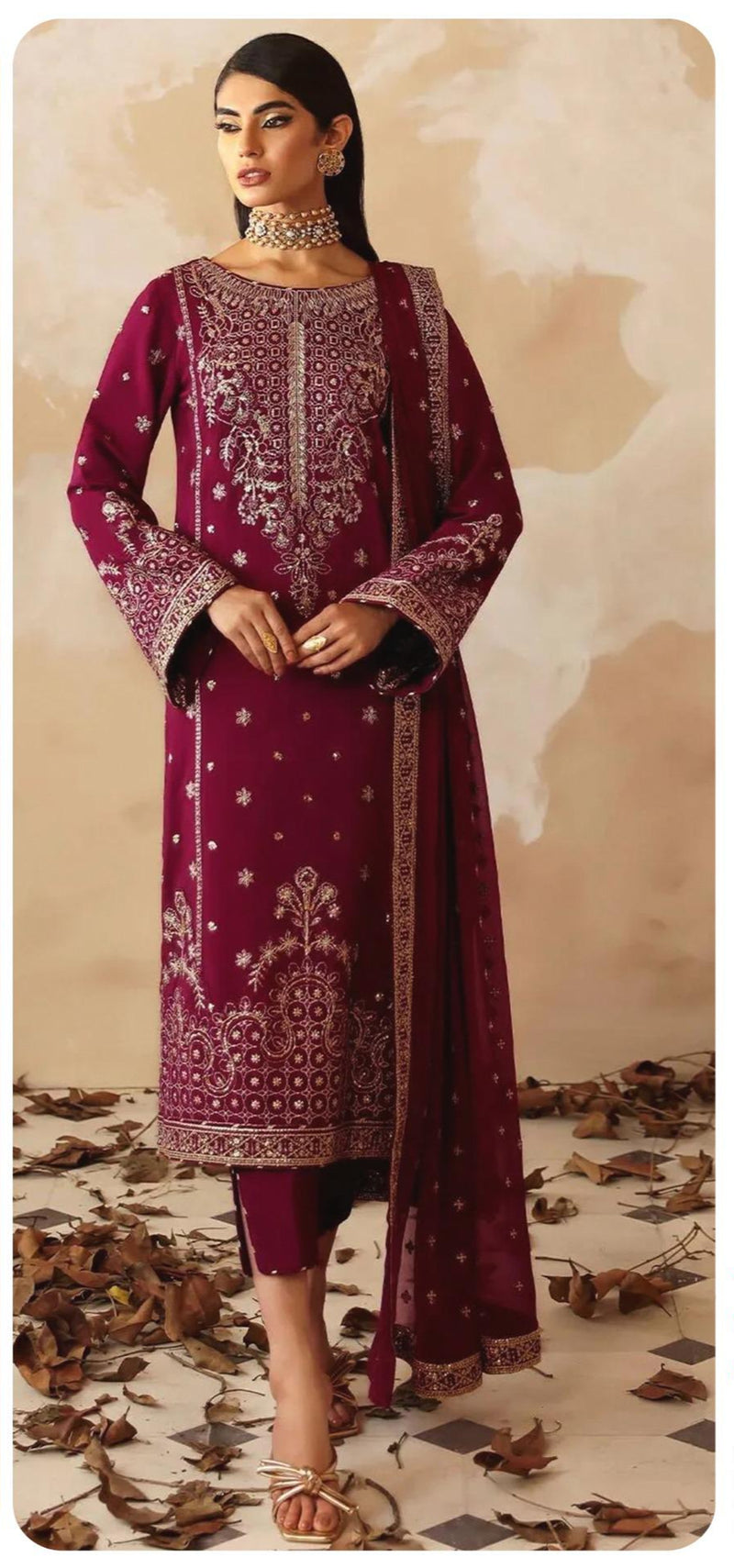 Sajida Alaya 1029 Georgette Heavy Embroidered Worked Pakistani Suits