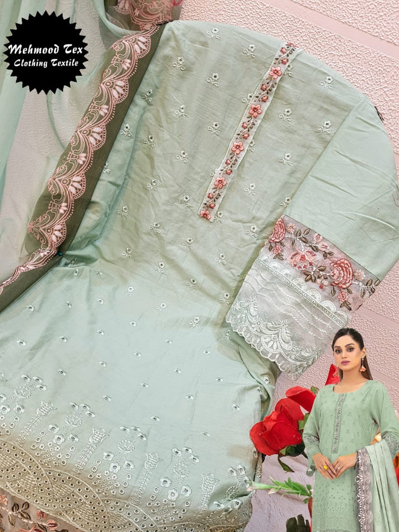 Mehmood  63 Cotton Heavy Embroidery Worked Pakistani Suits