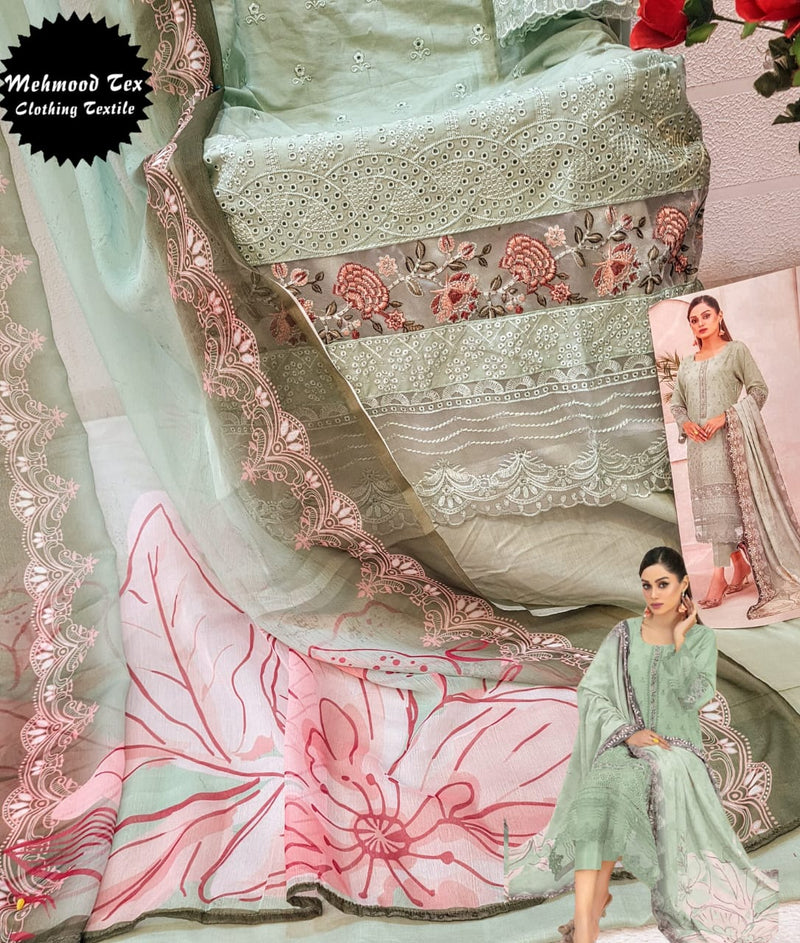Mehmood  63 Cotton Heavy Embroidery Worked Pakistani Suits