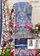 Al zohaib Az 1188 Pure Cotton Print With Heavy Embroidery Worked Pakistani Suits