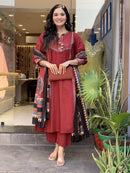 Sanskriti 9002 Pure Fine Cotton Stylish Embroidery Designs Kurti