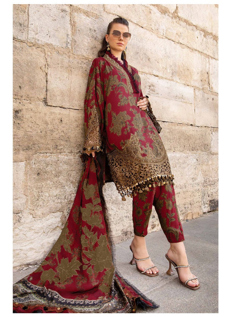 Al zohaib 1084 Pure Cotton Print With Embroidery Worked Pakistani Suits