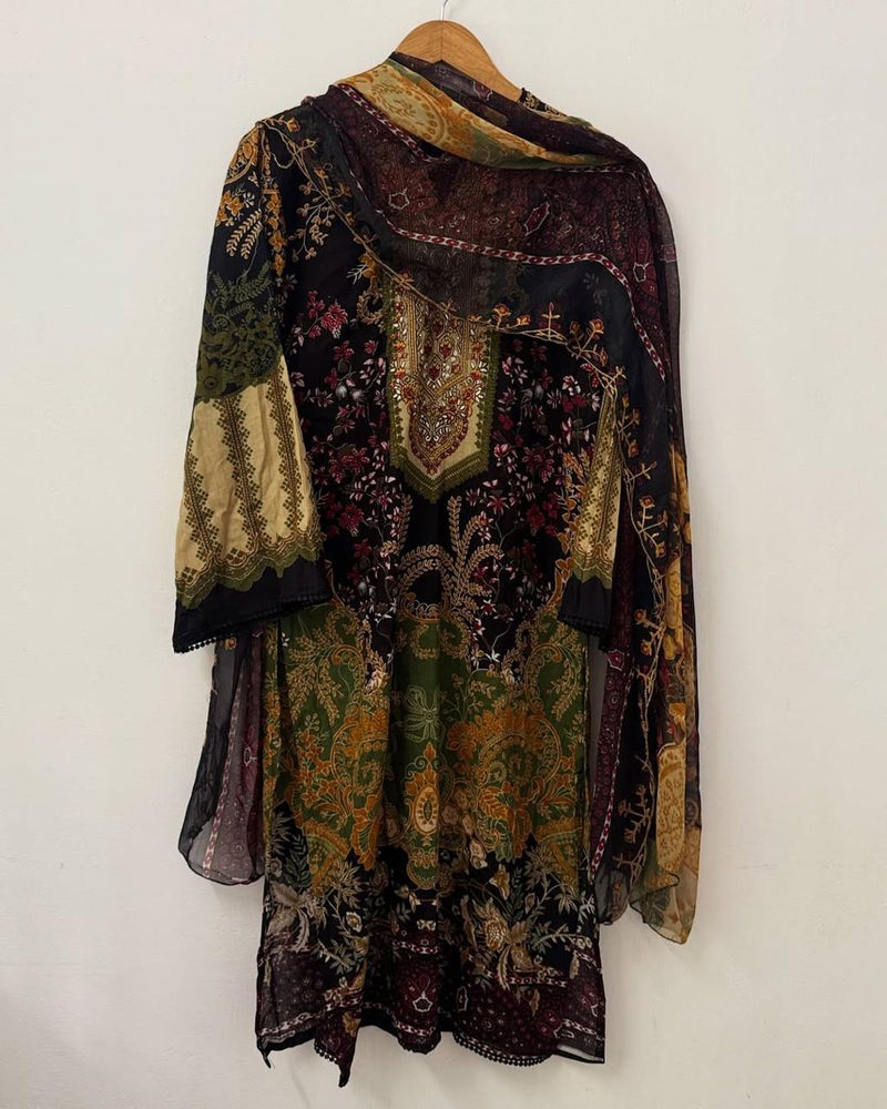 Al zohaib Az 1157 Pure Cotton Print Embroidery  Worked Pakistani Suits