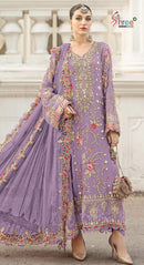 Shree fab SF 5504 02 Heavy Chiffon Embroidery Work Pakistani Suits