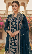 Hoor Tex Hf 486 B Heavy Embroidery Work Pakistani Suits