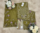 Shree Fab SF 5572 B Chiffon Embroidery Worked Pakistani Suits