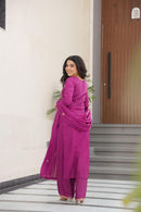LW 9306 B Chinnon With Zari Multi & Thread Embroidered Work Suit