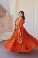 LW 9234 Fendy Fabric With Zari Sequins Embroidered Work Gown