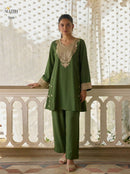 Alizeh 7098 Luxury Green Embroidered Work Pakistani Suit