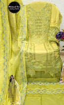 Mehmood Tex 76 Pure Cambric Cotton Heavy Embroidery Work Pakistani Suit