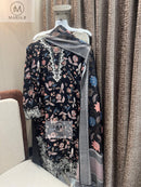 Maria.B 02 Rayon Printed Embroidery Work Pakistani Suit