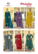 Woodee Womika Vol 2 Premium Cotton Embroidered Work Suit