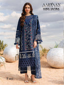 Aabyaan Designer Suit Sana Safina Vol 8 Cotton Digital Karachi Print Salwar Suit