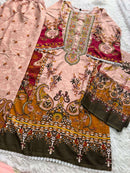 Aaliz Prints Aliza Vol 7 Premium Ready-Made Kurti Pant Dupatta Set