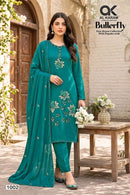 AL Karam Butterfly Premium Rayon Fancy Embroidered Pakistani Suit