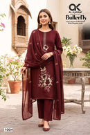 AL Karam Butterfly Premium Rayon Fancy Embroidered Pakistani Suit