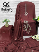 AL Karam Butterfly Premium Rayon Fancy Embroidered Pakistani Suit