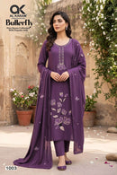 AL Karam Butterfly Premium Rayon Fancy Embroidered Pakistani Suit