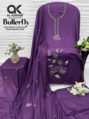 AL Karam Butterfly Premium Rayon Fancy Embroidered Pakistani Suit