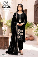 AL Karam Butterfly Premium Rayon Fancy Embroidered Pakistani Suit