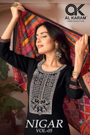 Al Karam Nigar Vol 5 Premium Rayon Embroidery Work Suit