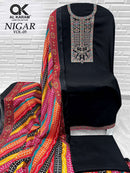 Al Karam Nigar Vol 5 Premium Rayon Embroidery Work Suit