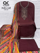 Al Karam Nigar Vol 5 Premium Rayon Embroidery Work Suit