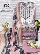 Al Karam Qalamkar Cotton Digital Print Embroidered Designer Suit
