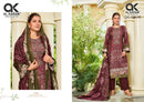 Al Karam Qalamkar Cotton Digital Print Embroidered Designer Suit