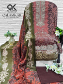Al Karam Qalamkar Cotton Digital Print Embroidered Designer Suit