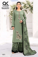 Al Karam Rasmalai Premium Rayon Embroidered Designer Suit