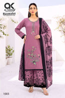 Al Karam Rasmalai Premium Rayon Embroidered Designer Suit