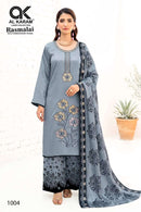 Al Karam Rasmalai Premium Rayon Embroidered Designer Suit