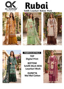 Al Karam Rubai Designer Cotton Digital Print Salwar Suit