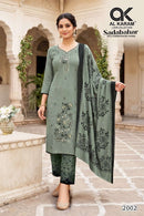 Al Karam Sadabahar Rayon Fancy Embroidery Work Suits