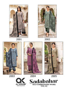 Al Karam Sadabahar Rayon Fancy Embroidery Work Suits