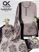 Al Karam Sadabahar Rayon Fancy Embroidery Work Suits