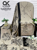 Al Karam Sadabahar Rayon Fancy Embroidery Work Suits
