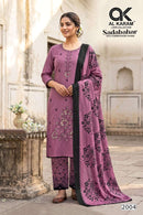 Al Karam Sadabahar Rayon Fancy Embroidery Work Suits