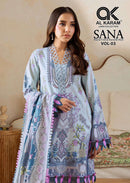 Al Karam Sana Vol 3 Rayon Cotton Digital Printed Salwar Suit