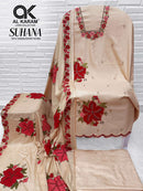 Al Karam Suhana Designer Rayon  Elegant Embroidery Suit