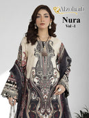 Al Zohaib Nura Vol 1 Premium Cotton Embroidered Suits